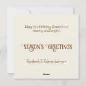 セラミックオーナメントフォトフレーム シーズンカード (裏面)