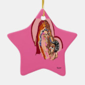 セラミックオーナメントヴァージンメアリーウィズベビーイエス セラミックオーナメント (裏面)