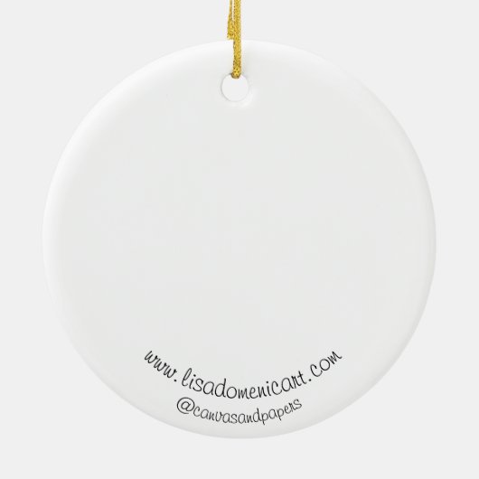 セラミックオーナメント天国の平和 セラミックオーナメント (裏面)