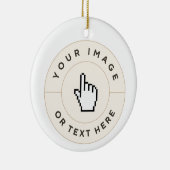 セラミックオーナメント-カスタム文字(イメージを追加) セラミックオーナメント (右)