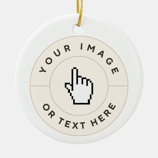 セラミックオーナメント-カスタム文字(イメージを追加) セラミックオーナメント (正面)