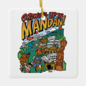 セラミックオーナメント「マンダンで育つ」 セラミックオーナメント (正面)