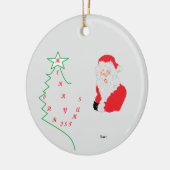 セラミックオーナメント：メリークリスマス/サンタクロース セラミックオーナメント (左)