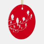 セラミックオーナメント- 「瞬間的な孤独」 セラミックオーナメント (右)