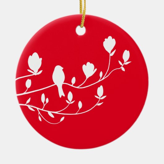 セラミックオーナメント- 「瞬間的な孤独」 セラミックオーナメント (正面)