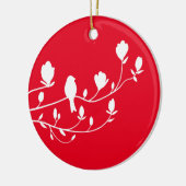 セラミックオーナメント- 「瞬間的な孤独」 セラミックオーナメント (左)