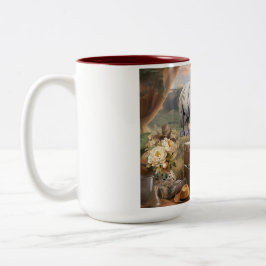 セラミックカラーコーヒーマグ、ヴィンテージサファリスタイル ツートーンマグカップ