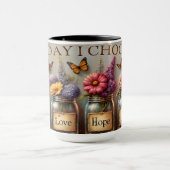 セラミックカラーマグカップ、今日私は選択.... マグカップ (中央)