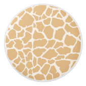 セラミックキャビネットつまみキリンプリント セラミックノブ (正面)