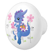 セラミックキャビネットつまみドラゴン セラミックノブ (右)