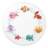 セラミックキャビネットつまみ海生活セラミックノブ セラミックノブ (正面)