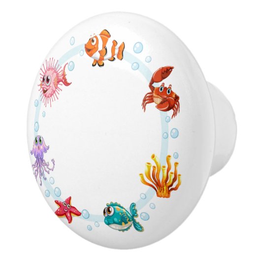 セラミックキャビネットつまみ海生活セラミックノブ セラミックノブ (右)