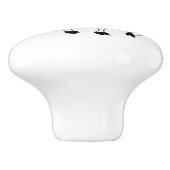 セラミックキャビネットつまみ牛 セラミックノブ (側面)