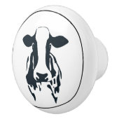 セラミックキャビネットつまみ牛 セラミックノブ (右)