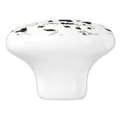 セラミックキャビネットつまみ牛 セラミックノブ (側面)