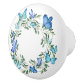 セラミックキャビネットつまみ蝶セラミックノブ セラミックノブ (右)