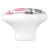 セラミックキャビネットつまみ – ピンクとグレープレイド セラミックノブ (側面)