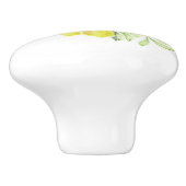 セラミックキャビネットつまみ – レモンのセラミックノブ セラミックノブ (側面)