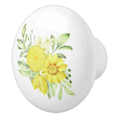 セラミックキャビネットつまみ – レモンのセラミックノブ セラミックノブ (右)