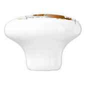 セラミックキャビネットのノブ子犬 セラミックノブ (側面)