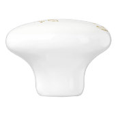 セラミックキャビネットのノブ離れ金ゴールド セラミックノブ (側面)