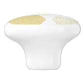 セラミックキャビネットのノブ セラミックノブ (側面)