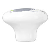 セラミックキャビネットのノブ – バニー セラミックノブ (側面)