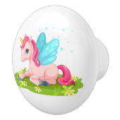 セラミックキャビネットのノブ – ユニコーン型セラミックノブ セラミックノブ (右)