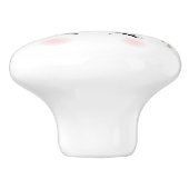 セラミックキャビネットのノブ – ユニコーン型セラミックノブ セラミックノブ (側面)