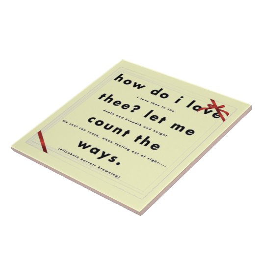 セラミックコースターを愛する方法 タイル (側面)