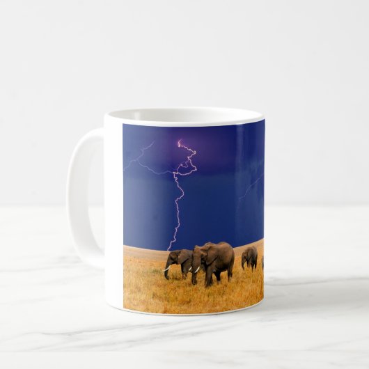 セラミックコーヒーマグゾウ コーヒーマグカップ (正面左)