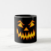 セラミックコーヒーマグハロウィン顔 ツートーンマグカップ (中央)
