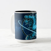 セラミックコーヒーマグ – 耐久性スタイリッシュ、完璧 ツートーンマグカップ (正面左)