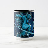 セラミックコーヒーマグ – 耐久性スタイリッシュ、完璧 ツートーンマグカップ (中央)