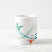 セラミックコーヒーマグ – 蝶 コーヒーマグカップ (中央)