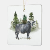 セラミックサークルオーナメント- Cow2 セラミックオーナメント (左)