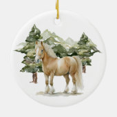 セラミックサークルオーナメント- Horse1 セラミックオーナメント (裏面)