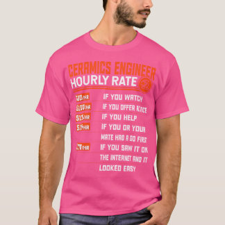 セラミックスエンジニアリング時給おもしろいセラミックスEn Tシャツ