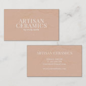セラミックススタジオホームメイド陶器 名刺 (正面/裏面)