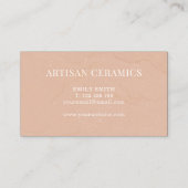 セラミックススタジオホームメイド陶器 名刺 (裏面)