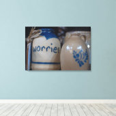 セラミックスソレス – Artitanal Worry Jar キャンバスプリント (インサイチュ (ウッドフロア))