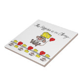 セラミックスタイルネズミソチーズピザピザ タイル (側面)