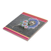 セラミックスタイル製造フローラストライプ タイル (側面)