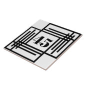 セラミックスタイル – アールデコハウス/アパートメントナンバー タイル (側面)