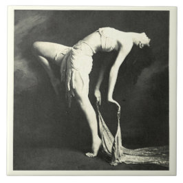 セラミックタイルとヴィンテージダンサー タイル