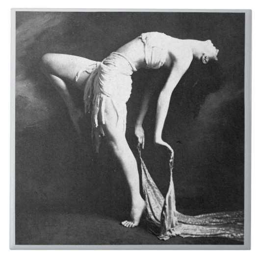 セラミックタイルとヴィンテージダンサー タイル (正面)