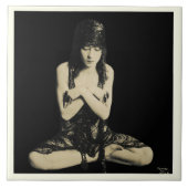 セラミックタイルとヴィンテージダンサー タイル (正面)