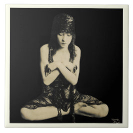 セラミックタイルとヴィンテージダンサー タイル