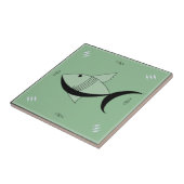 セラミックタイルのすばらしい50年代の魚のレトロのヴィンテージ タイル (側面)