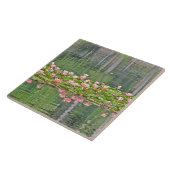 セラミックタイルのピンクのはすBLOSSOMS/POND反射 タイル (側面)